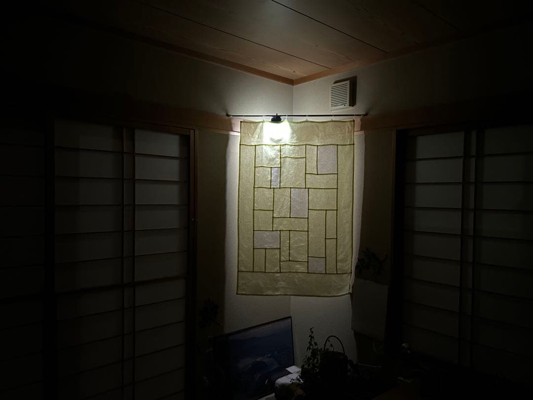 「夏のレモン色」麻ポジャギ