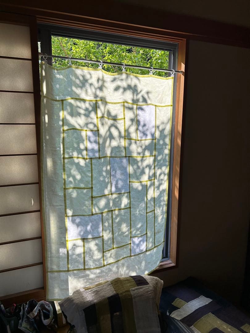 「夏のレモン色」麻ポジャギ