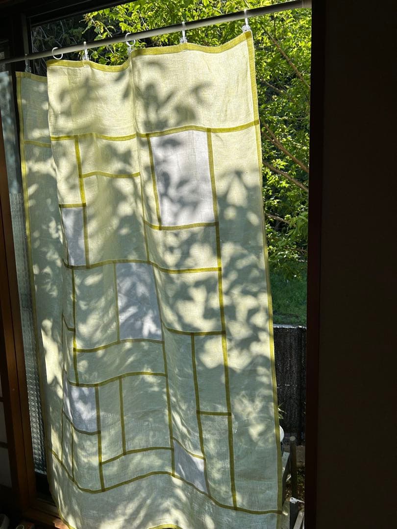 「夏のレモン色」麻ポジャギ