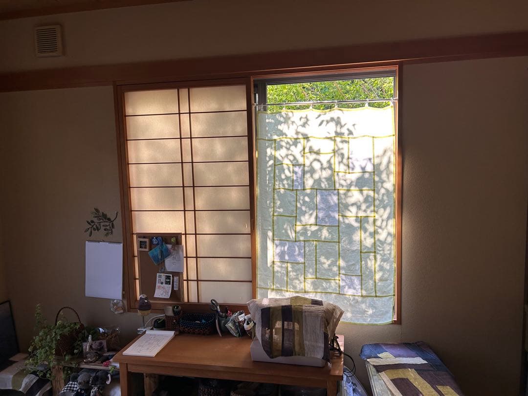 「夏のレモン色」麻ポジャギ