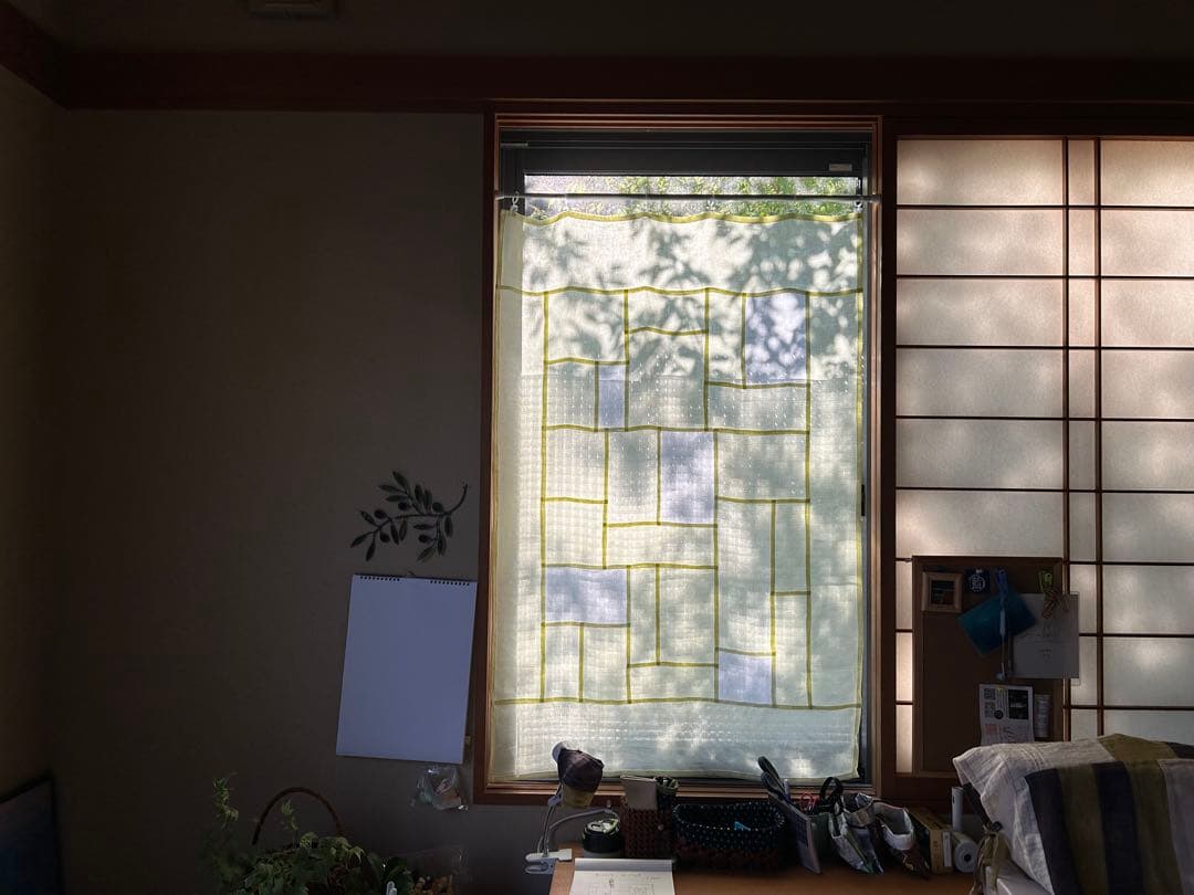 「夏のレモン色」麻ポジャギ