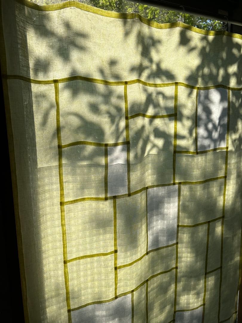 「夏のレモン色」麻ポジャギ