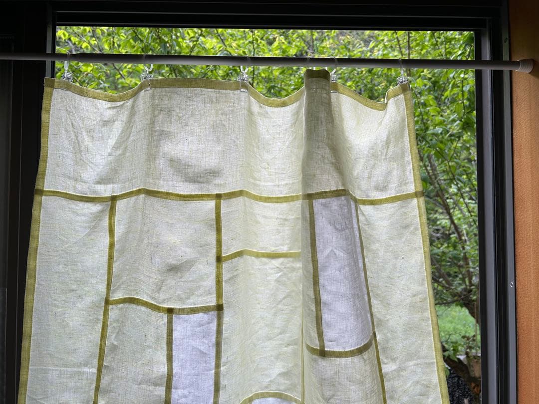 「夏のレモン色」麻ポジャギ