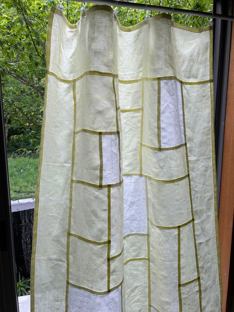 「夏のレモン色」麻ポジャギ