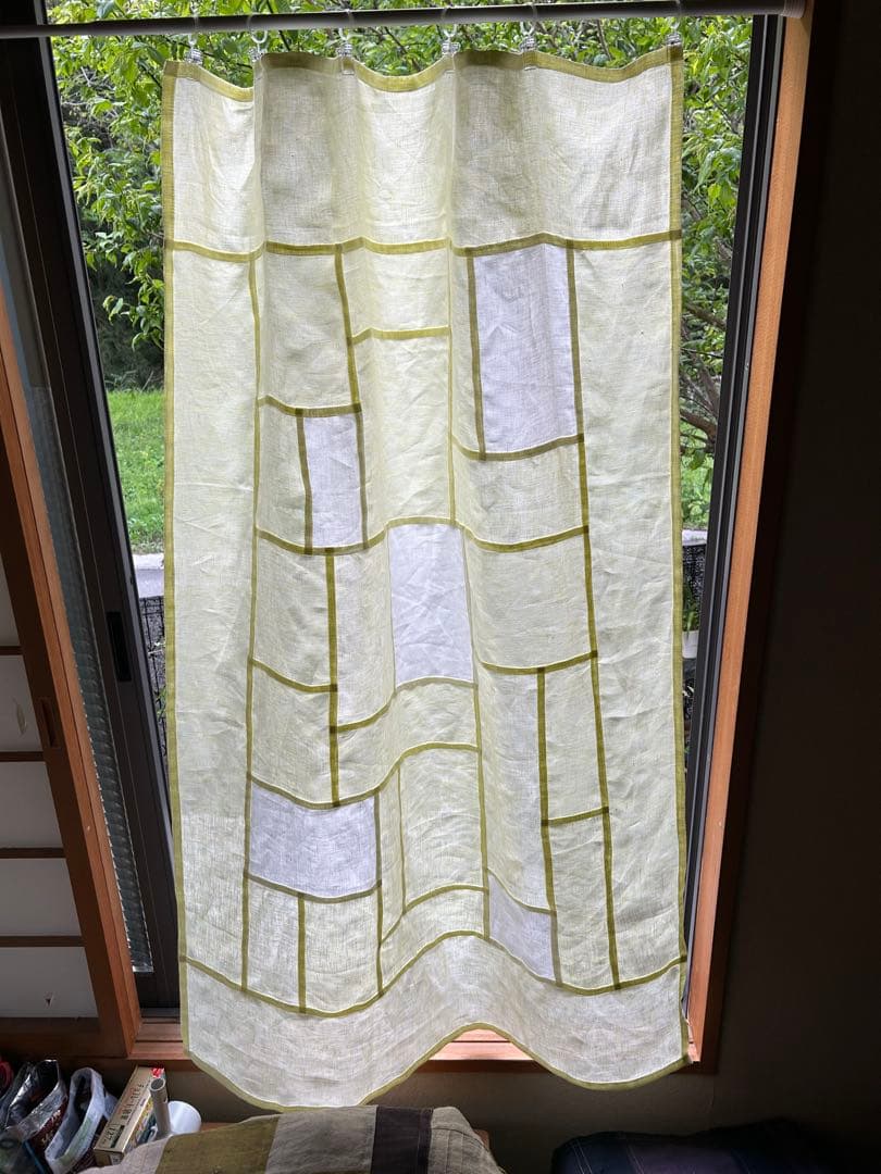 「夏のレモン色」麻ポジャギ