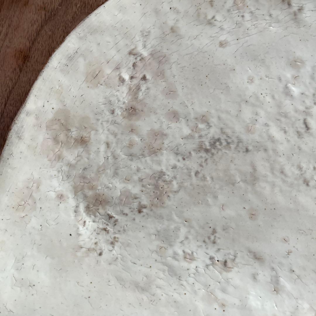 花岡隆　大皿　半月皿　粉引　2枚セット