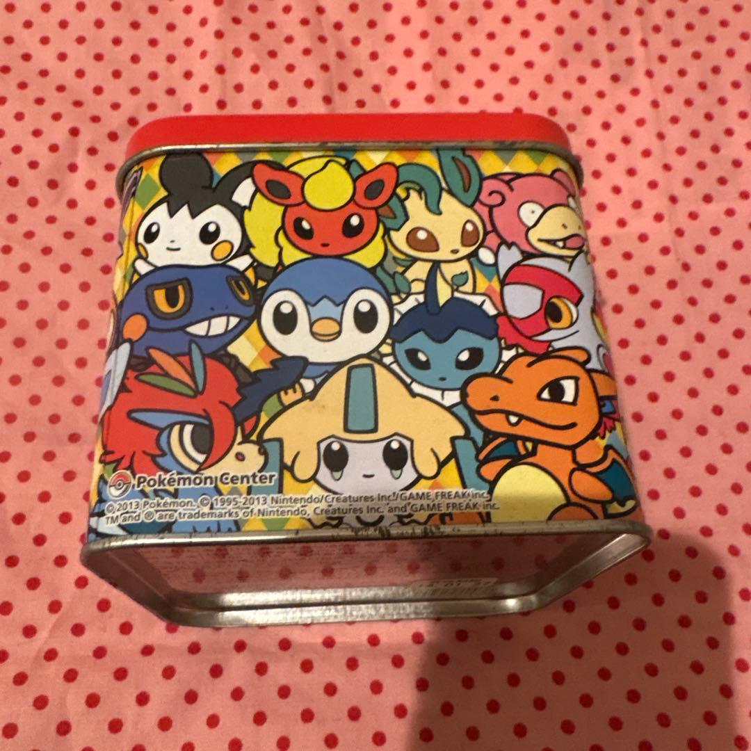 ポケモンセンター限定　ポケモンドール柄のお菓子の空き缶