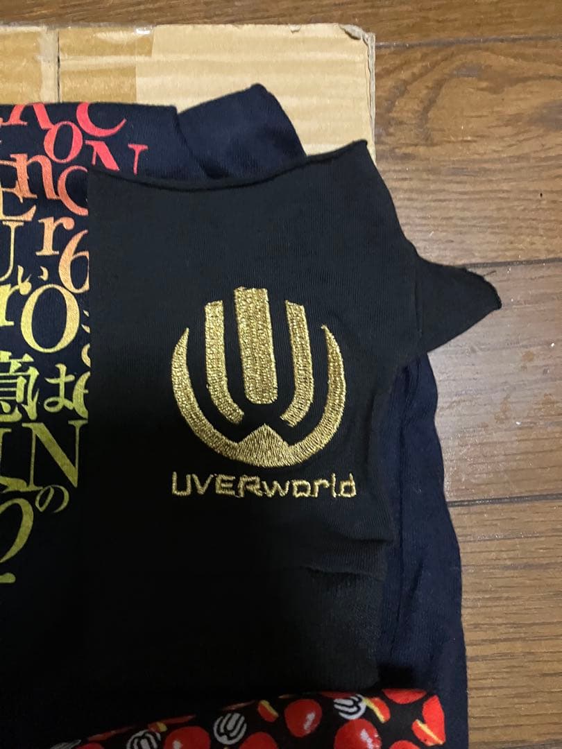 UVERworld ライブグッズ グローブゴールド Tシャツ ハンカチ バンダナ