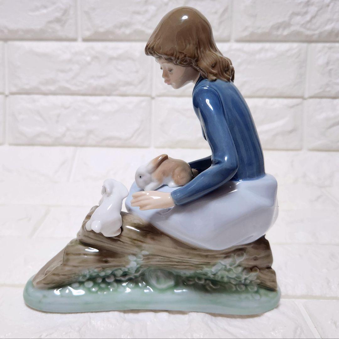 美品LLADRONAOリヤドロナオNo.1026【少女とウサギ】廃版希少品