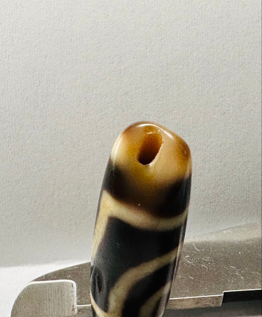 チベット　二眼天珠　守護石　ジィー　dzi