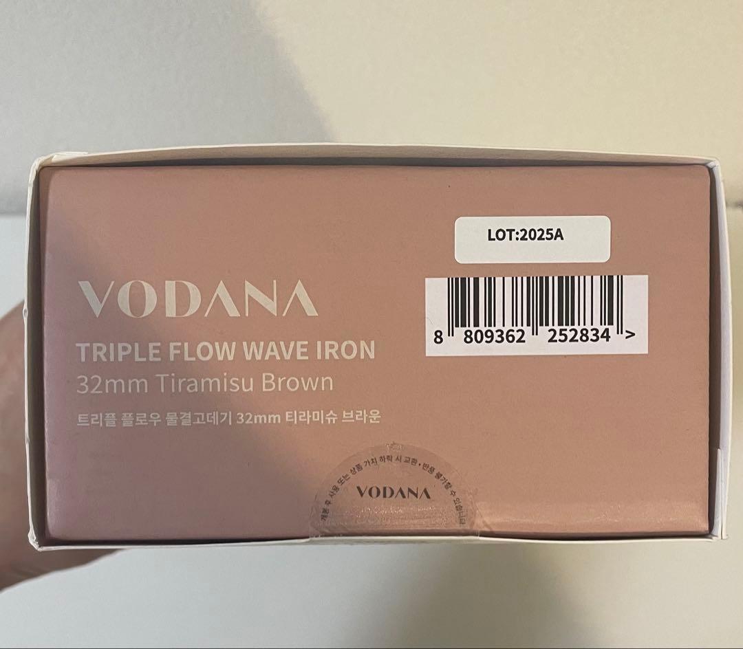 【未使用】VODANA トリプルフローウェーブアイロンティラミスブラウン32mm