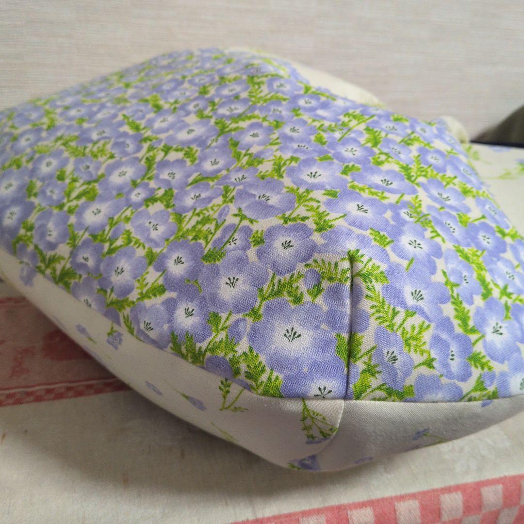 かず様　お花刺繍柄　LＬサイズ 　グラニーバッグ　ハンドメイド