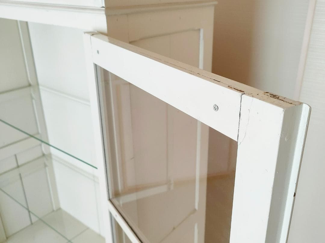 ケビント ガラス戸棚 古家具 レトロ 【送料込み】