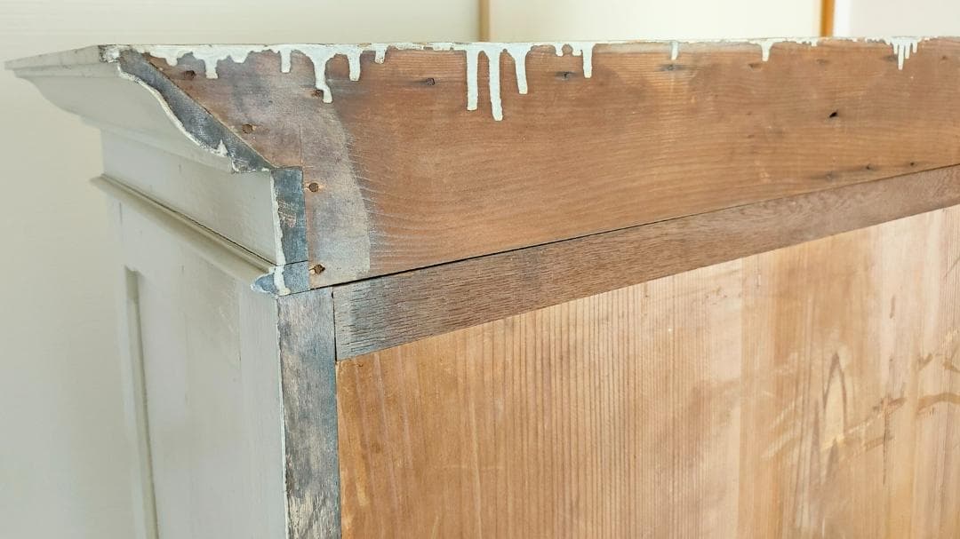 ケビント ガラス戸棚 古家具 レトロ 【送料込み】