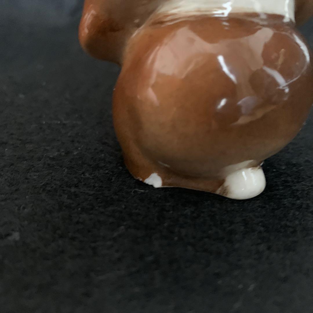 モスクワ五輪 ミーシャ 陶器 フィギュリン USSR製 1等級刻印あり 欠けあり