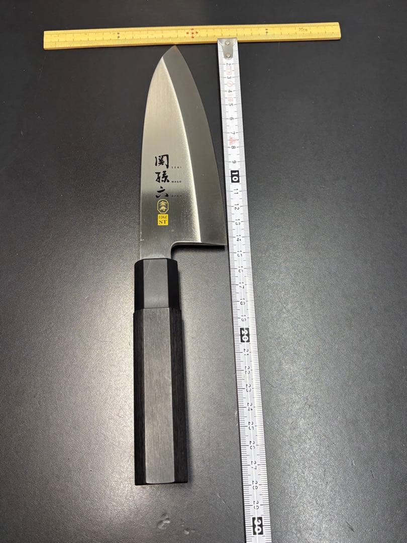 【未使用極美品】関孫六 金寿 KAI 包丁 EDGE ST 日本製 出刃包丁