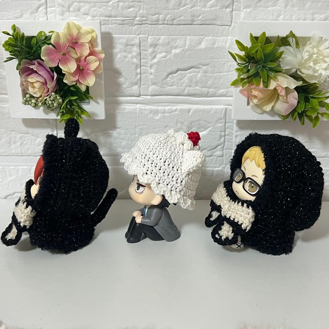 【オーダー品】 るかっぷ用 ポンチョ 10点 ケーキ帽子5点 ケーキ編みぐるみ