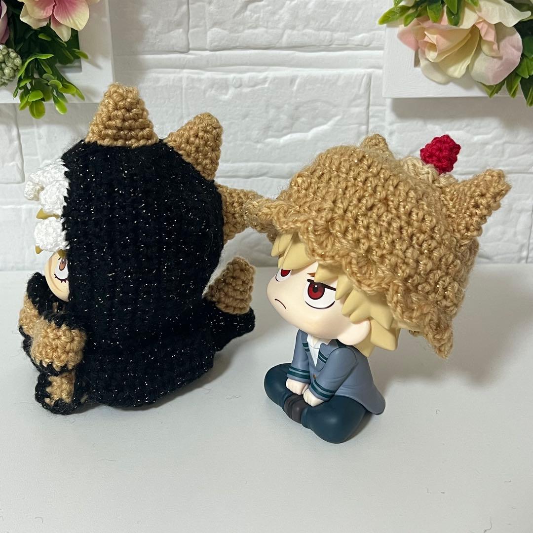 【オーダー品】 るかっぷ用 ポンチョ 10点 ケーキ帽子5点 ケーキ編みぐるみ