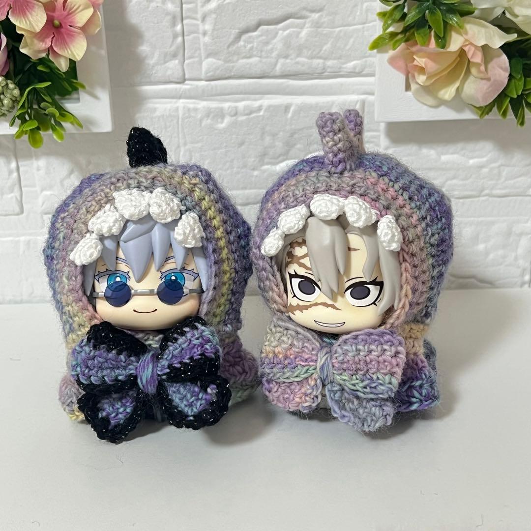 【オーダー品】 るかっぷ用 ポンチョ 10点 ケーキ帽子5点 ケーキ編みぐるみ