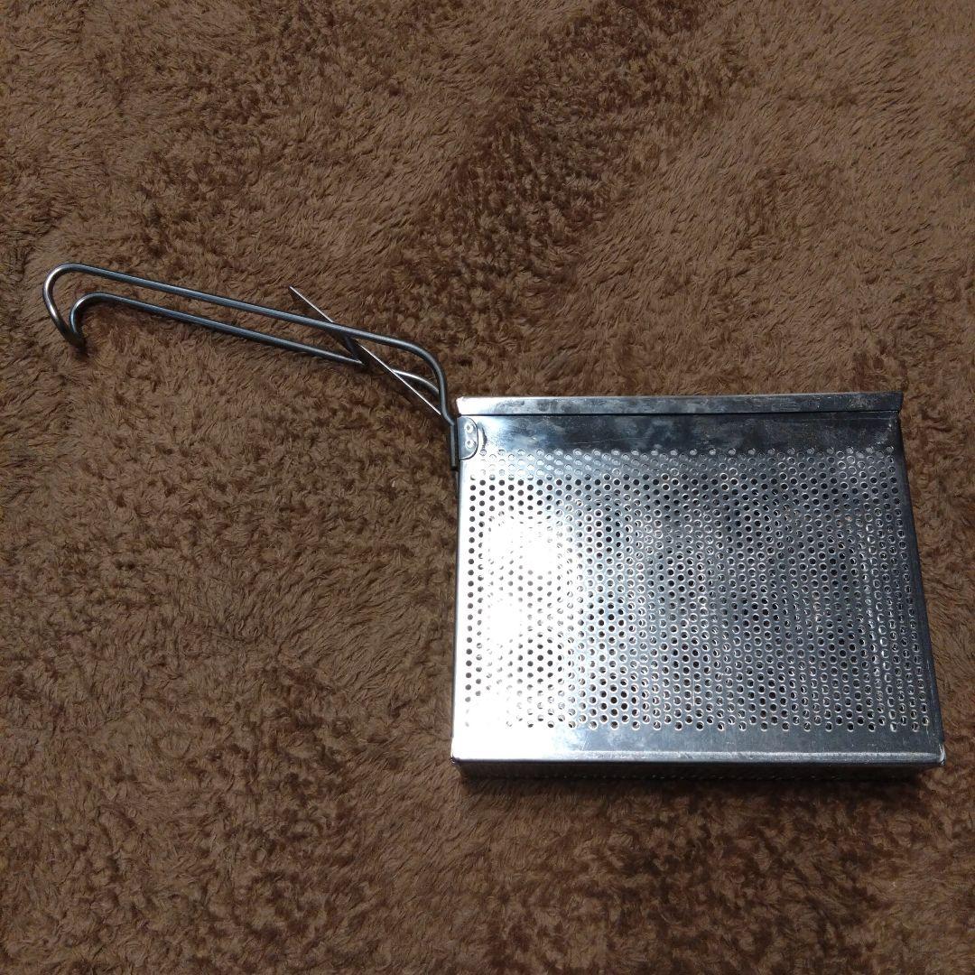 角てぼ UK18-8 パンチング冷凍麺てぼ ステンレス製