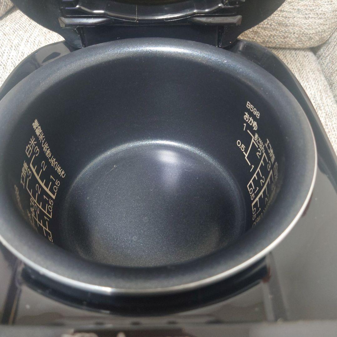 美品　象印 NL-BV05 炊飯器 黒色 3合炊　495W