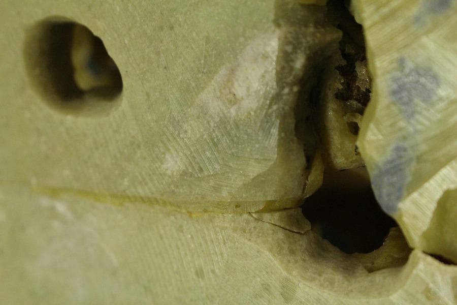 中国美術 青田石雕 刻葡萄木 置物 寿山石 鑑賞石(ZE874)