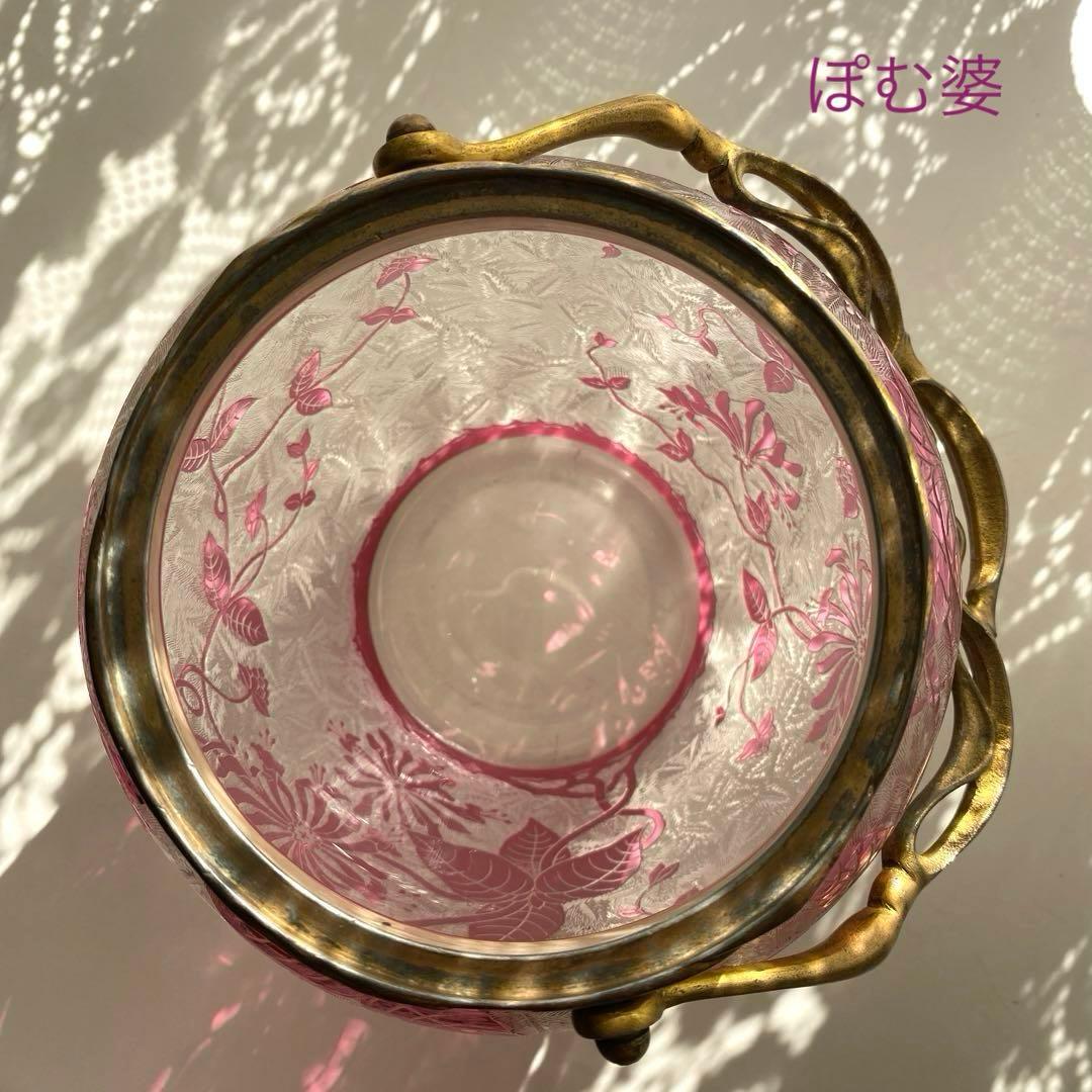 【フランス／バカラ】クリスタル／ビスケットジャー クッキーバレル／アンテミア