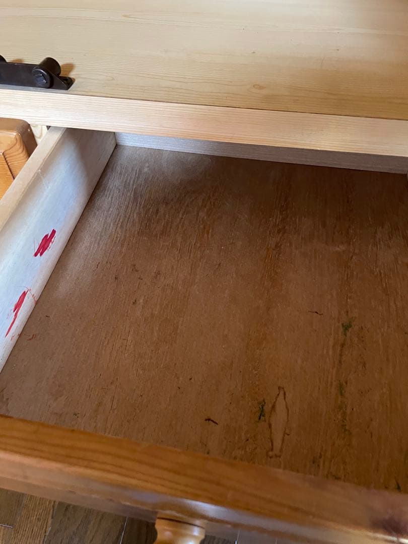 LEGNATEC 木製 ガラス扉 キャビネット 食器棚 カントリー調