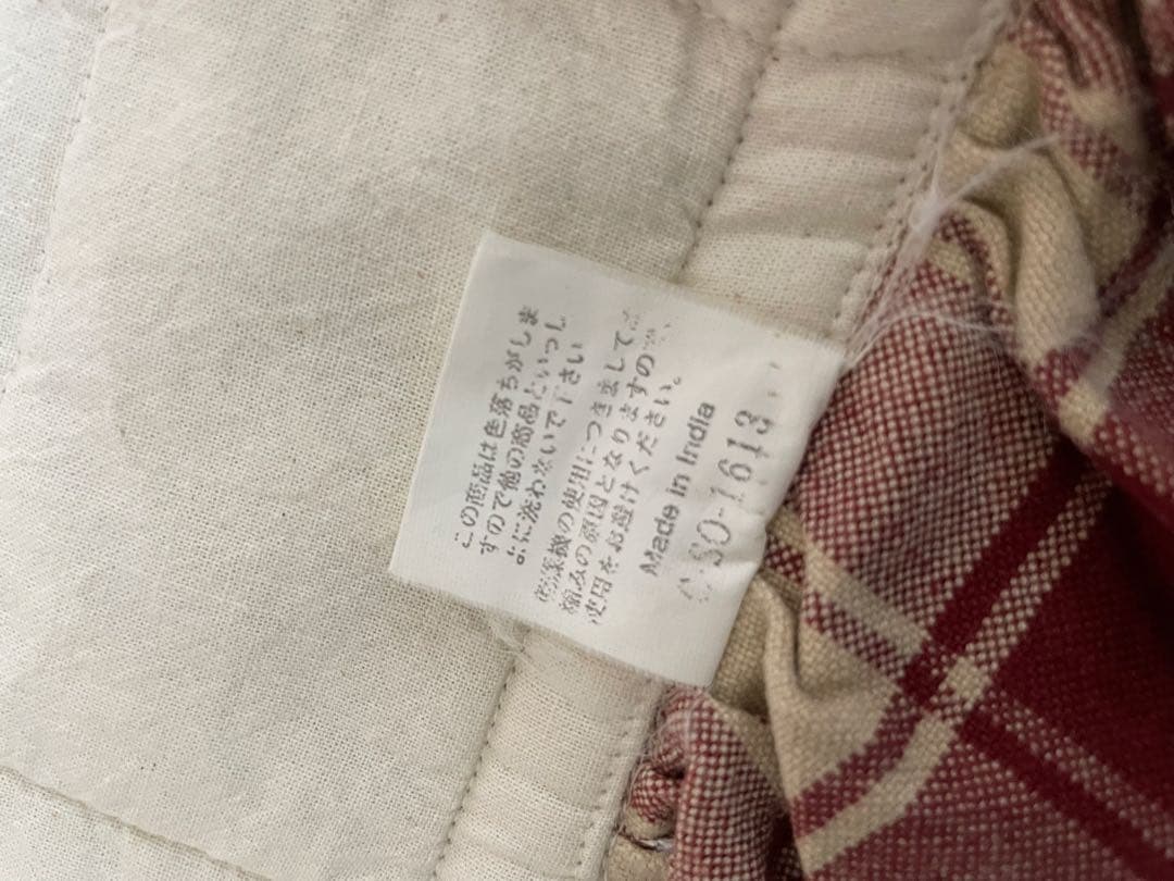 アンファン ベッドスカート マルチカバー　キルト　カントリー　アントステラ　赤