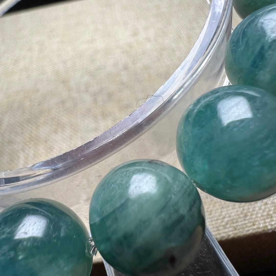 【81151】高品質 グリーンカイヤナイト 11mm ブレスレット