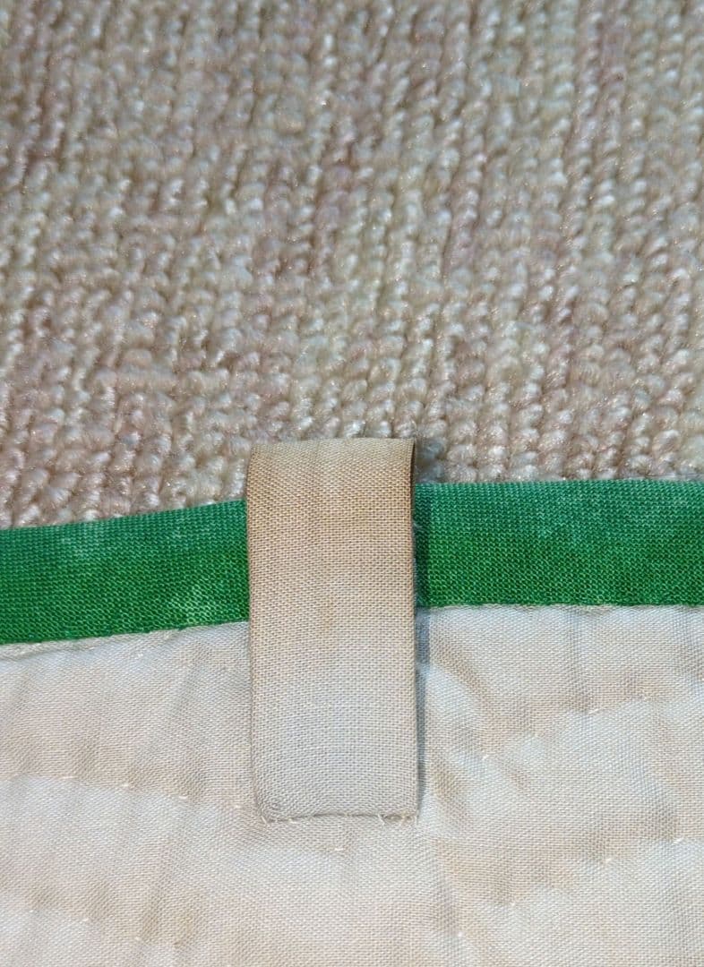 ハワイアンキルト 緑色 大判