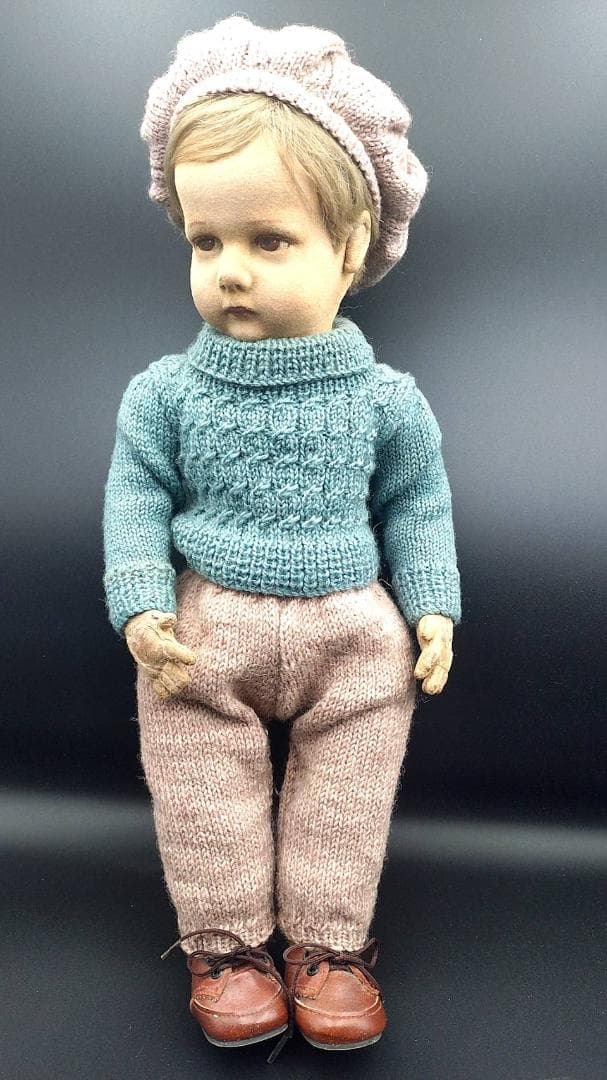 男の子のレンチドール lenci doll アンティーク ビスクドール　イタリア