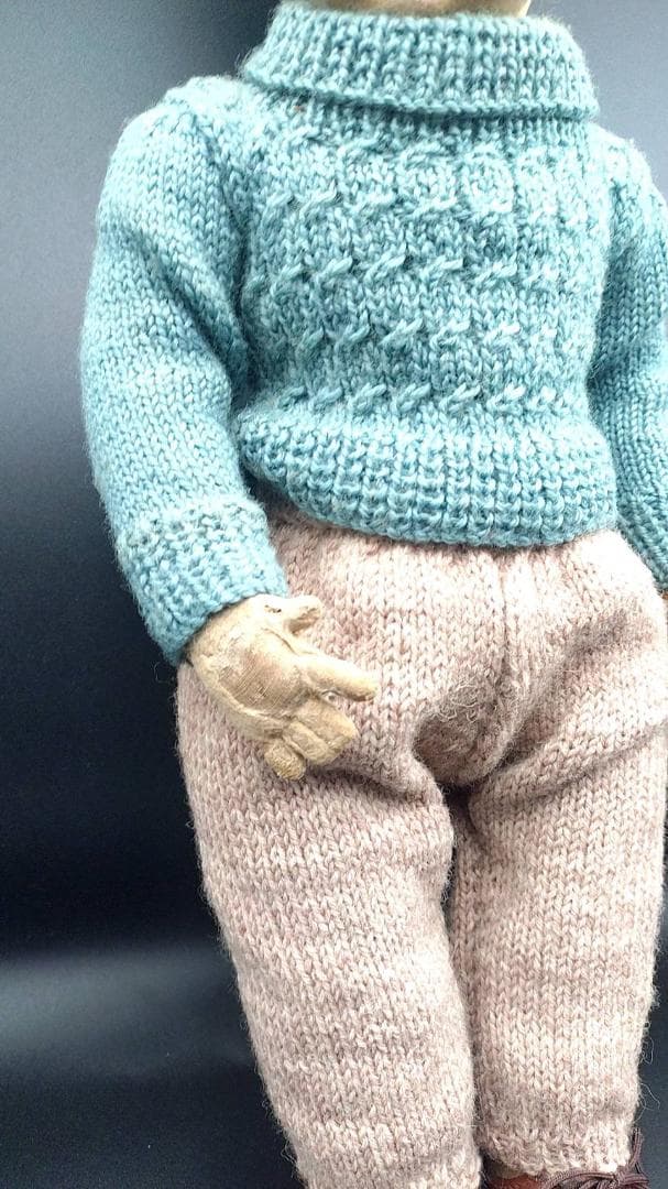 男の子のレンチドール lenci doll アンティーク ビスクドール　イタリア