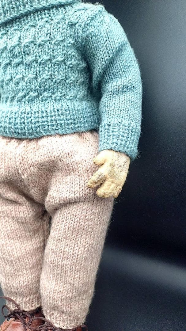 男の子のレンチドール lenci doll アンティーク ビスクドール　イタリア