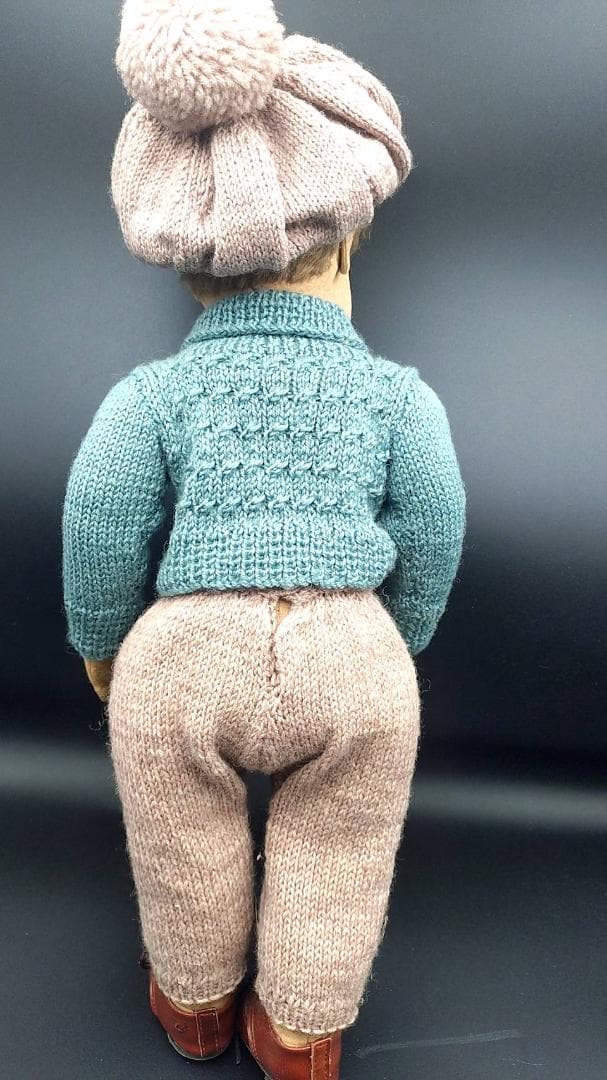 男の子のレンチドール lenci doll アンティーク ビスクドール　イタリア