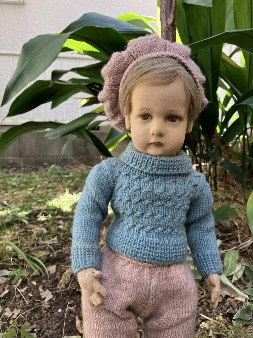 男の子のレンチドール lenci doll アンティーク ビスクドール　イタリア