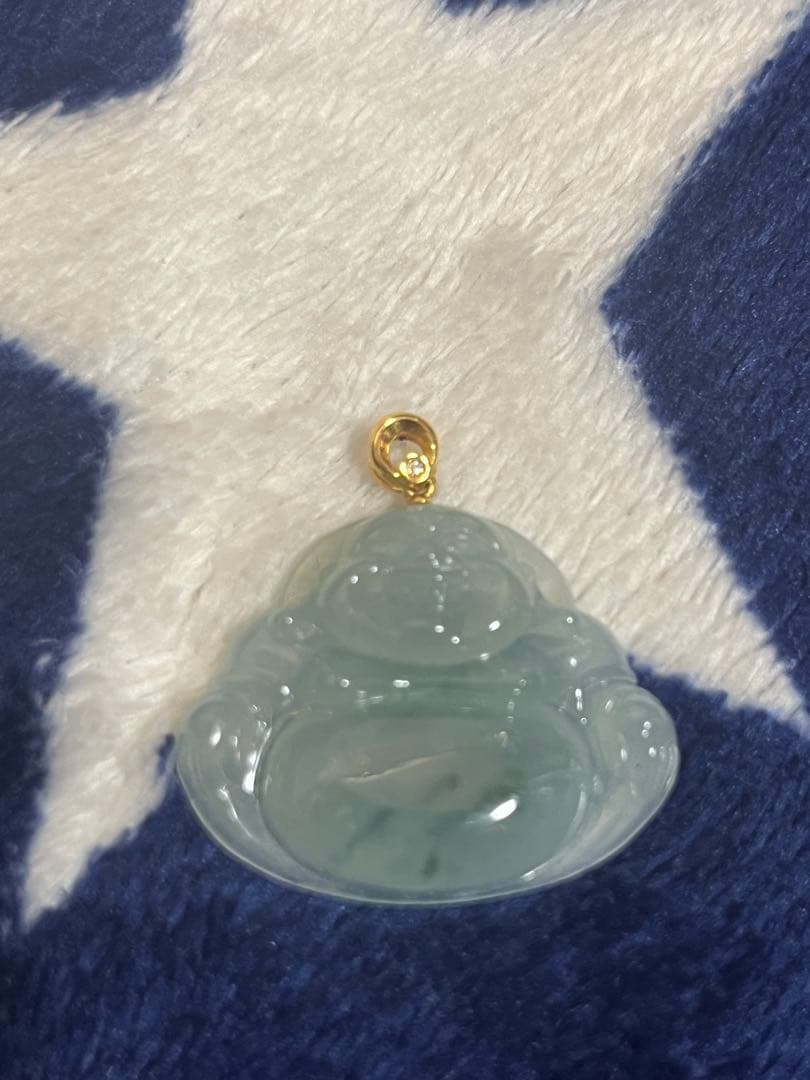 中古K18天然ヒスイ