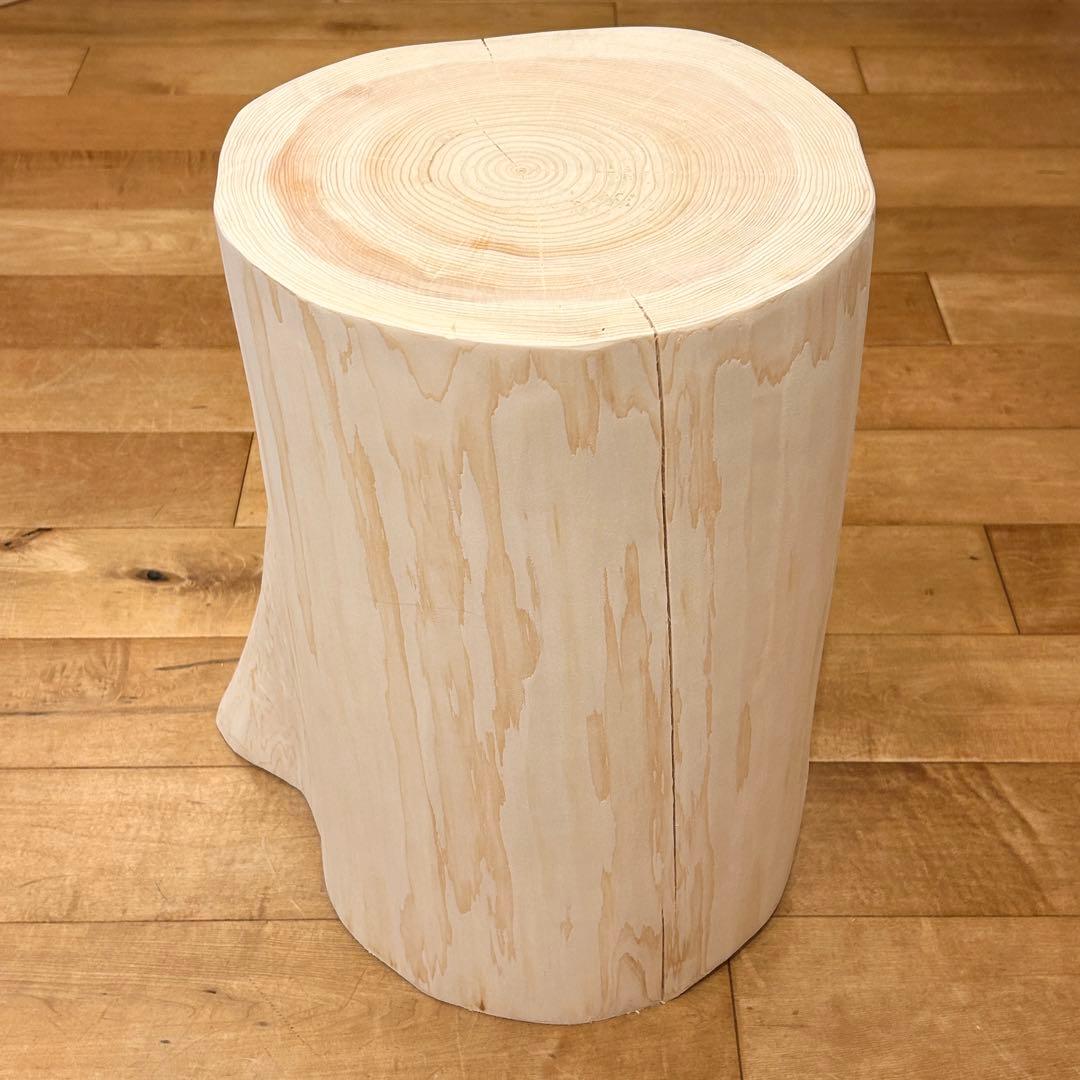 檜　丸太　椅子　スツール　No.1226
