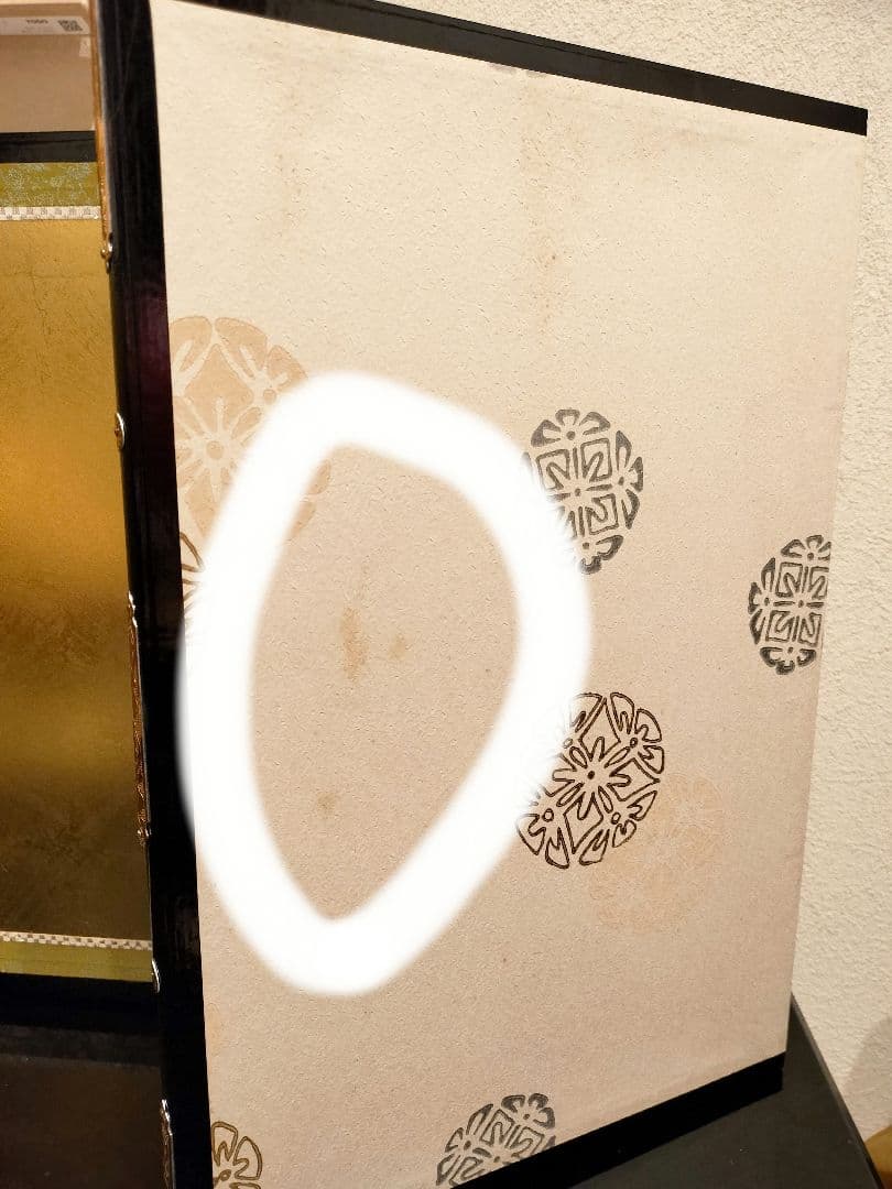 yukiko 真多呂人形　桃山雛 金箔柄屏風