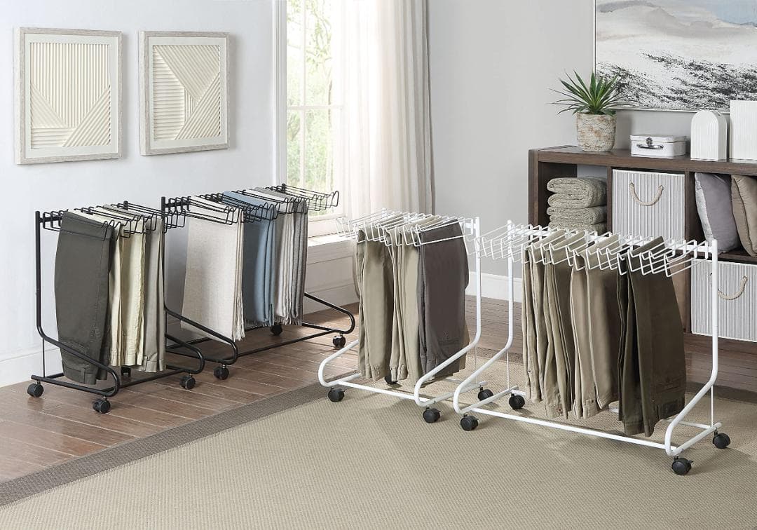 コンパクトズボンハンガーラック 20本キャパ - キャスター付き