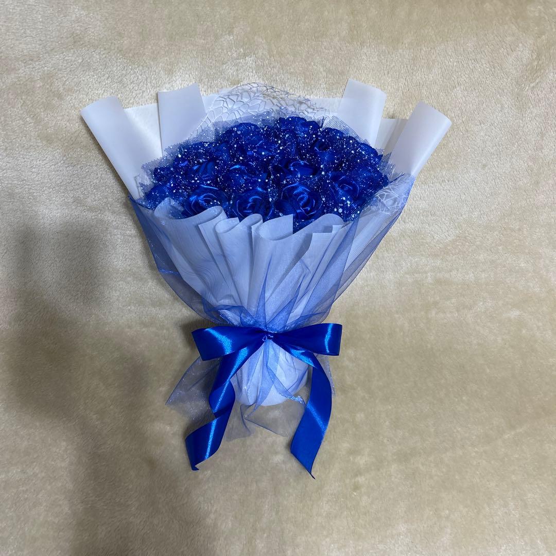 20本青バラブーケ　プレゼント お祝い 枯れない花 永生薔薇　特別な人へ