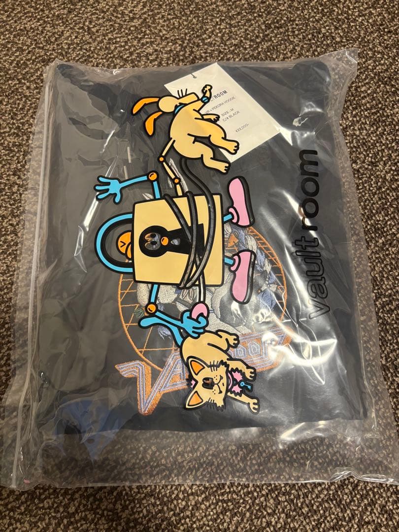 【vaultroom × 兎田ぺこら】パーカー　Msize black