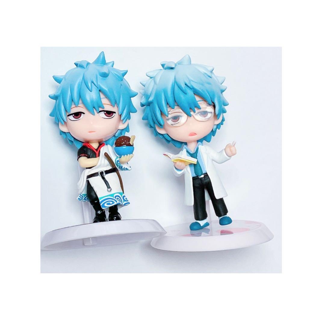 銀魂 きゅんキャラ フィギュア 坂田銀時 高杉晋助 沖田総悟 銀八先生 当時物