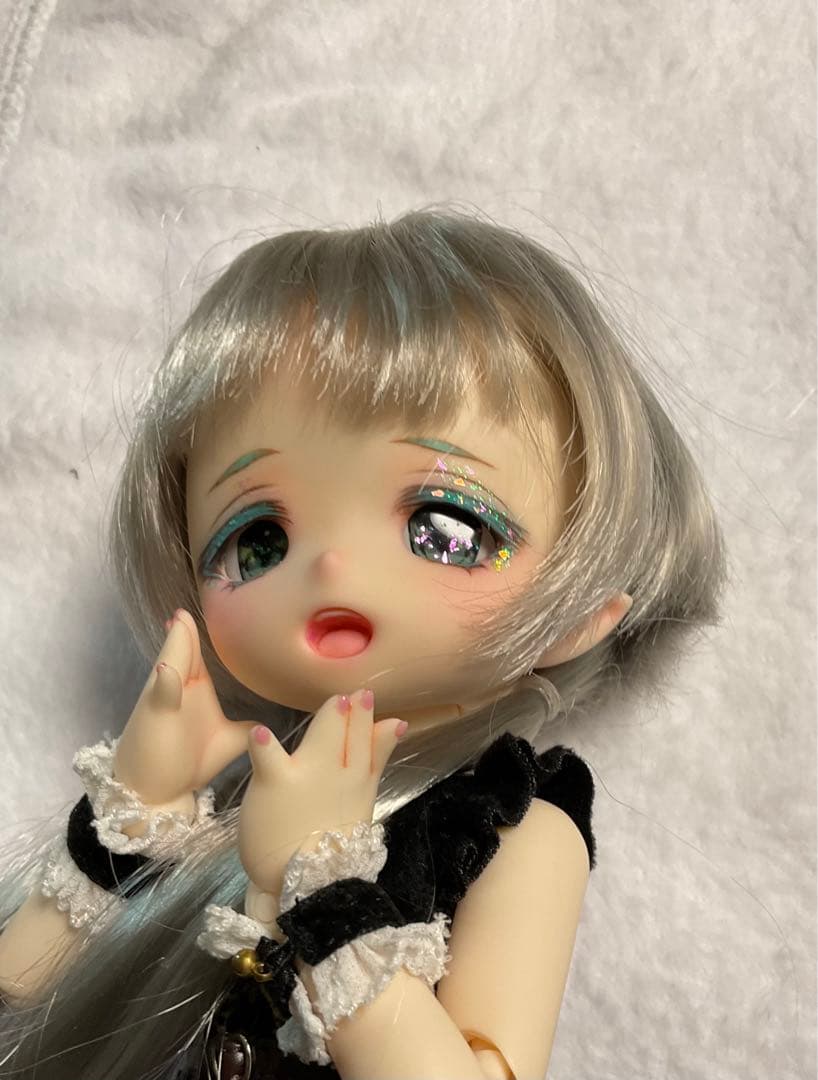 ◆キラルっ子◆　imomodoll1/6 ヘッド+アイ奶霜色(セミホワイト）海音