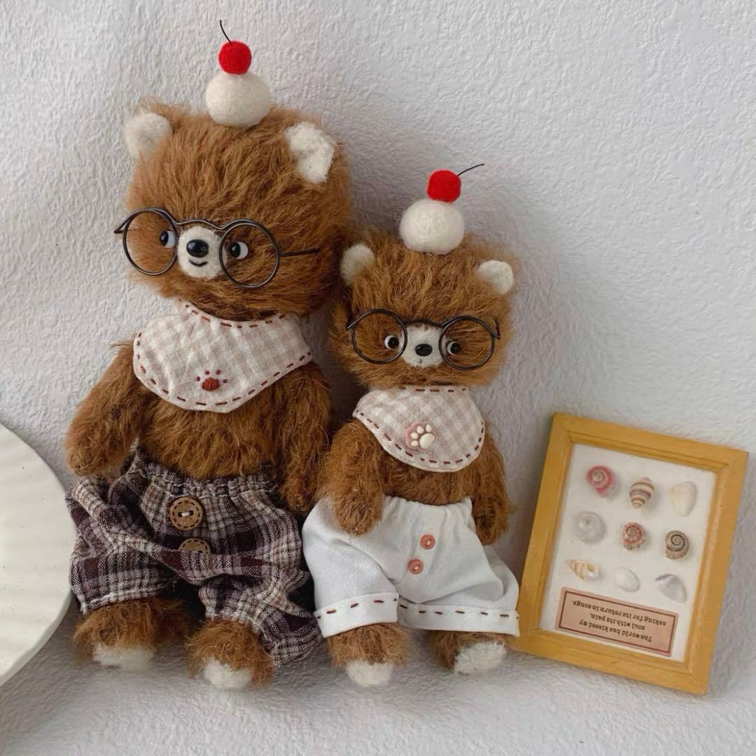 大きい熊・小さい熊 アーティストベア テディベア 海外作家様 ハンドメイド 置物