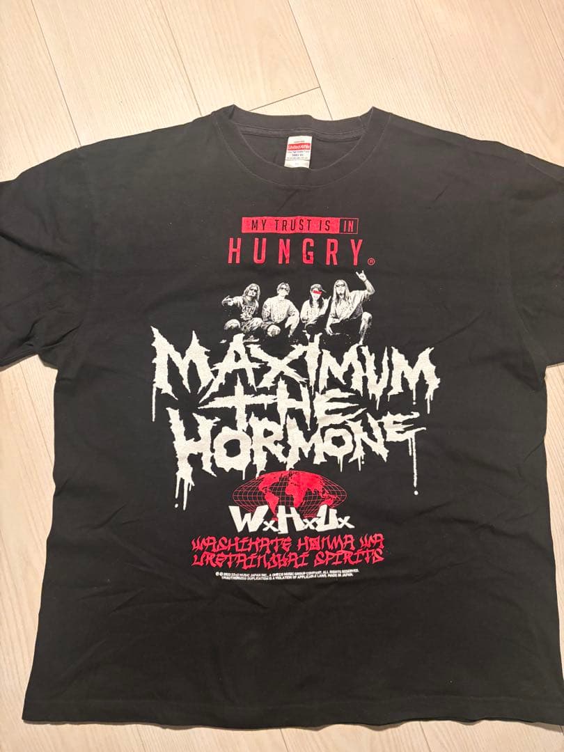 マキシマム ザ ホルモン W×H×U Tシャツ XL ブラック