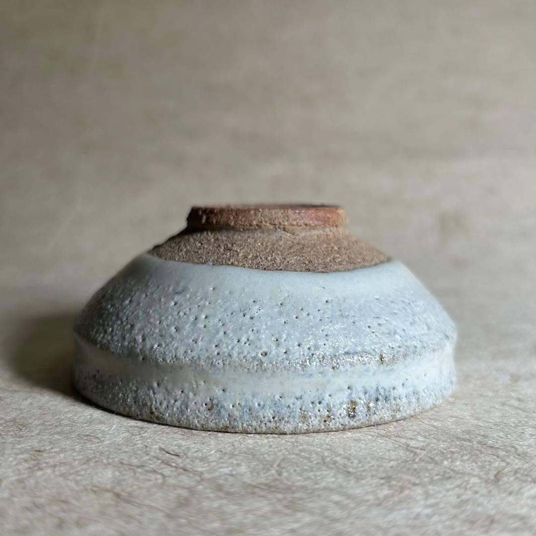 258 斑唐津平田ぐい呑　唐津焼　ぐい呑　陶器　酒器