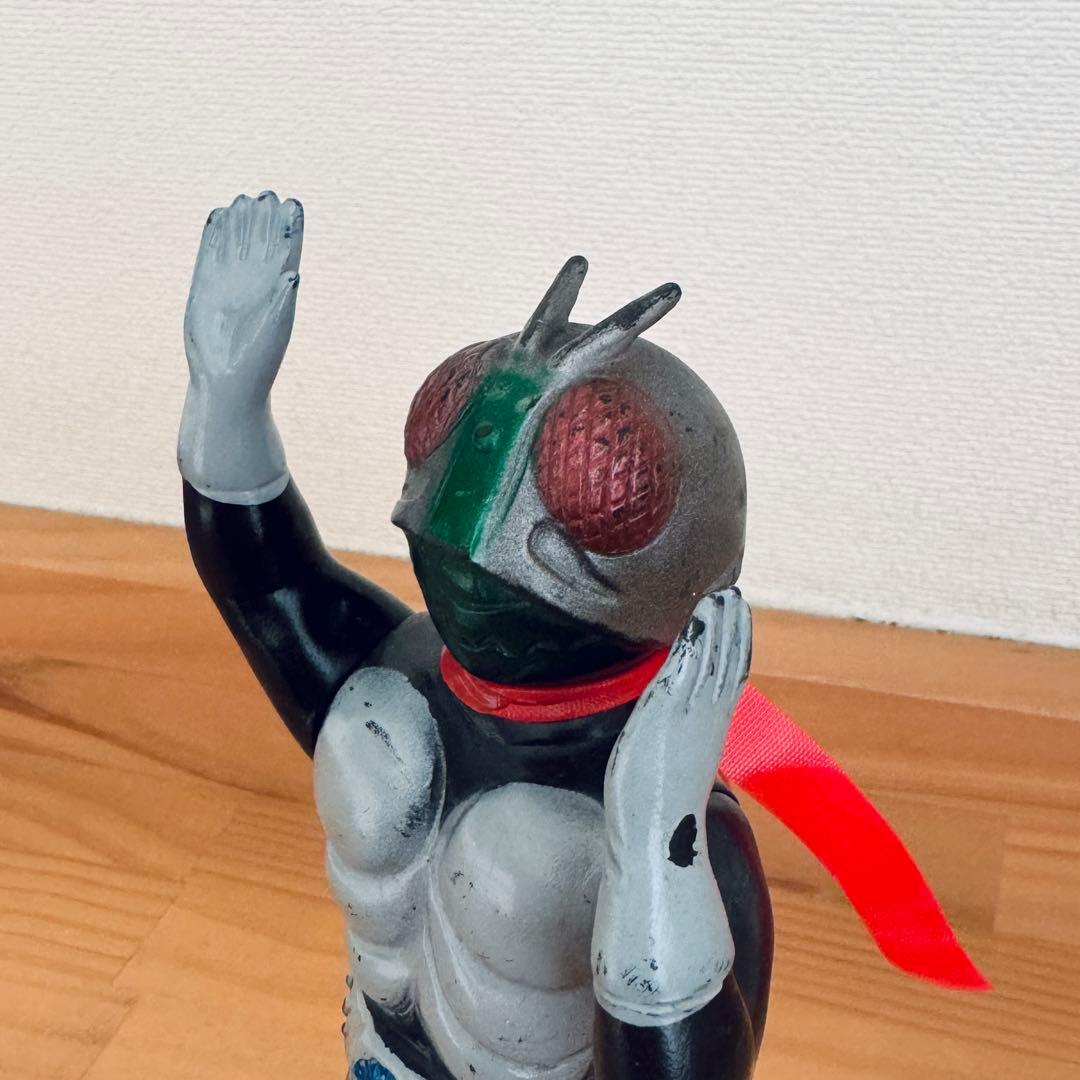 【無版権 パチ】盆踊りライダー 当時物 ソフビ　26001