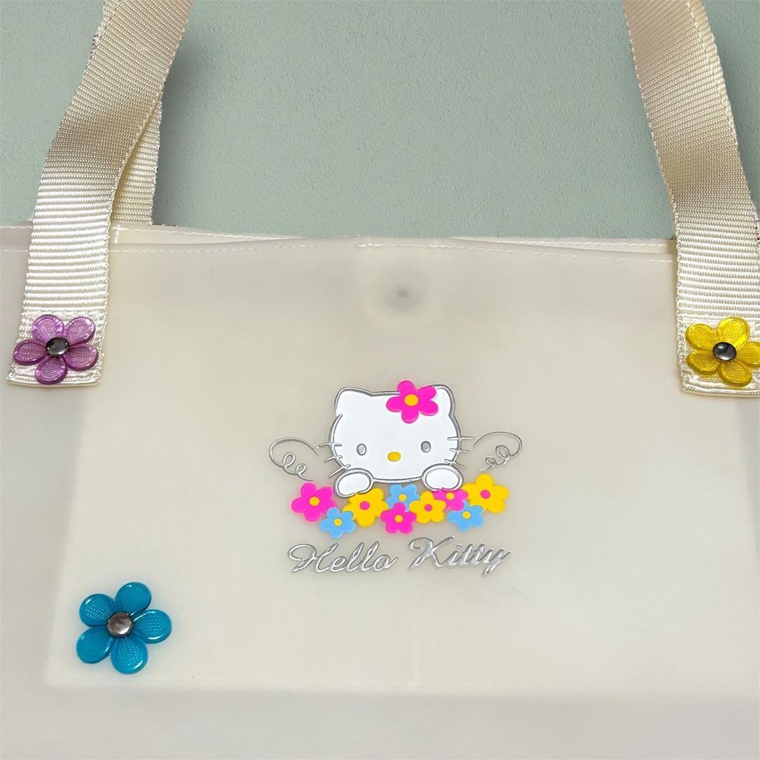 サンリオ　ハローキティ　トートバッグ　ビニールバッグ　当時物