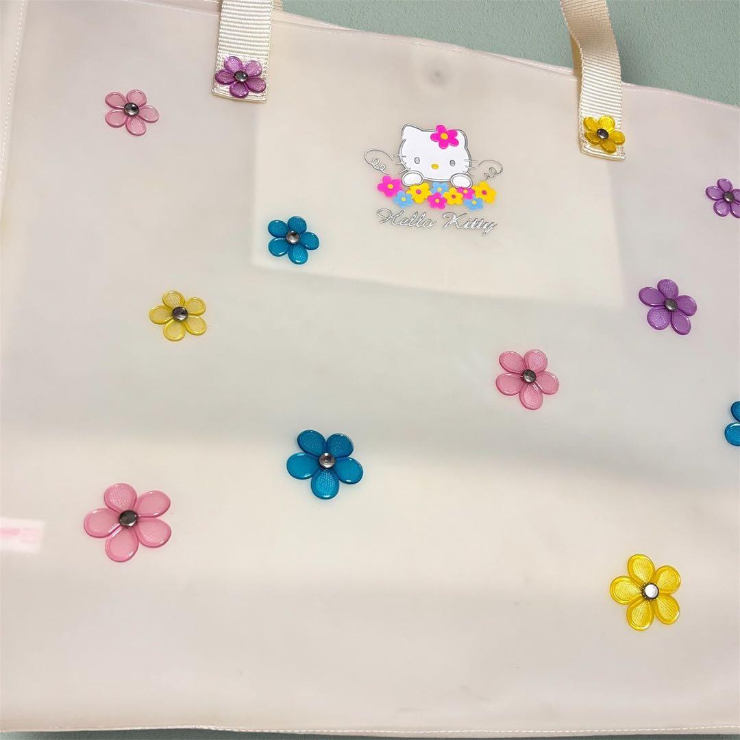 サンリオ　ハローキティ　トートバッグ　ビニールバッグ　当時物